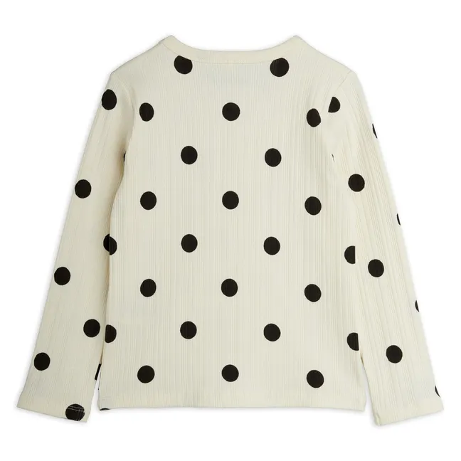 T-shirt Pois Coton Bio | Ecru