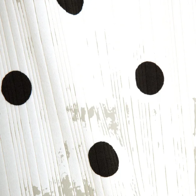 T-shirt Pois Coton Bio | Ecru
