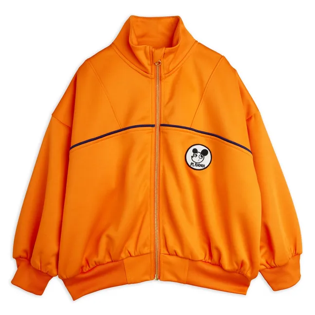 Sweat Zippé Sport Fibres Recyclées | Orange