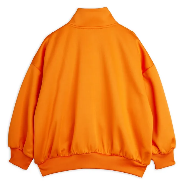Sweat Zippé Sport Fibres Recyclées | Orange