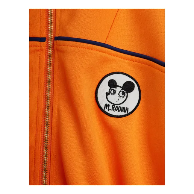Sweat Zippé Sport Fibres Recyclées | Orange