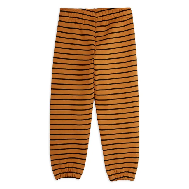 Jogger Rayé Coton Bio | Marron