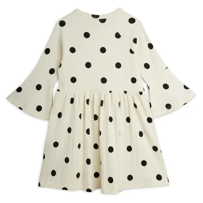 Robe Pois Coton Bio | Ecru