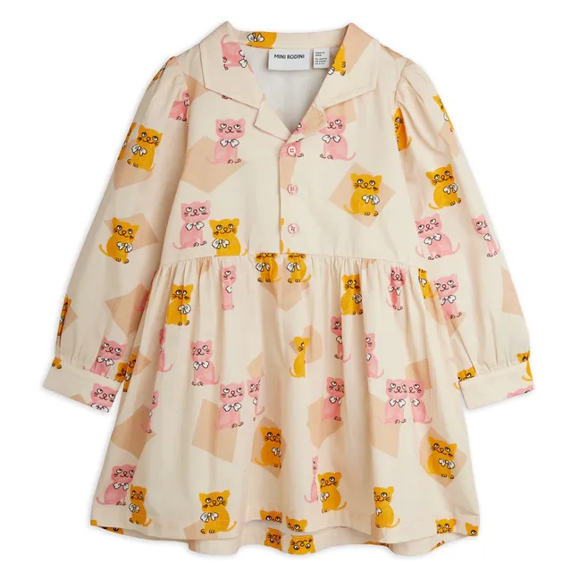 Robe Chatons Coton Bio | Ecru