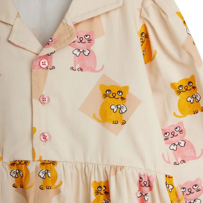 Robe Chatons Coton Bio | Ecru