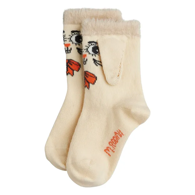 Chaussettes Lapins Coton Bio | Ecru