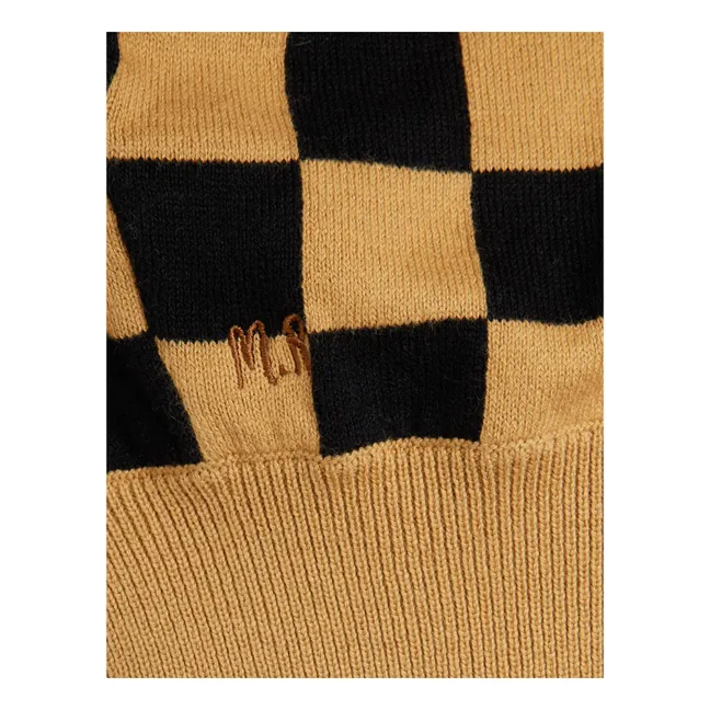 Cagoule Damier Coton Bio | Marron