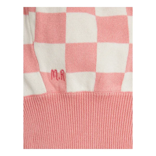 Cagoule Damier Coton Bio | Rose
