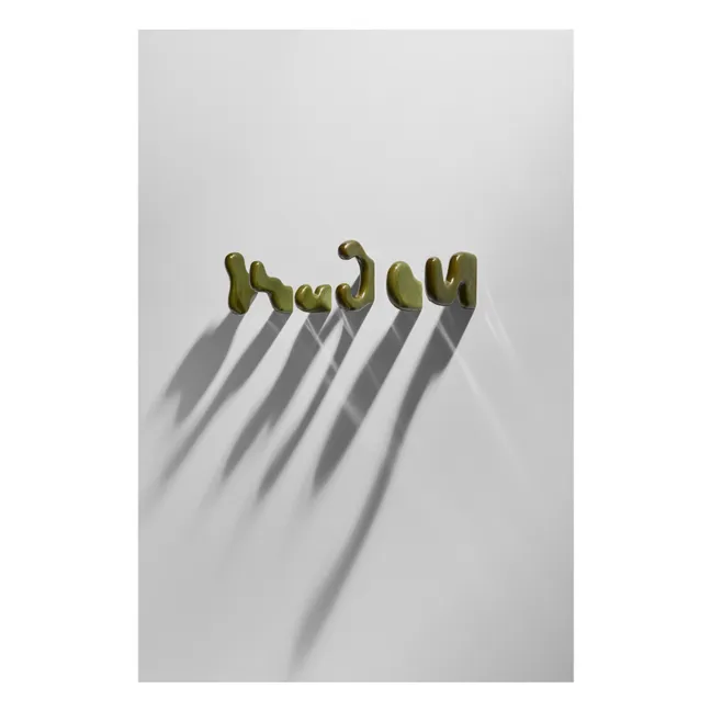 Klump ceramic coat hooks - Set of 2 | Green