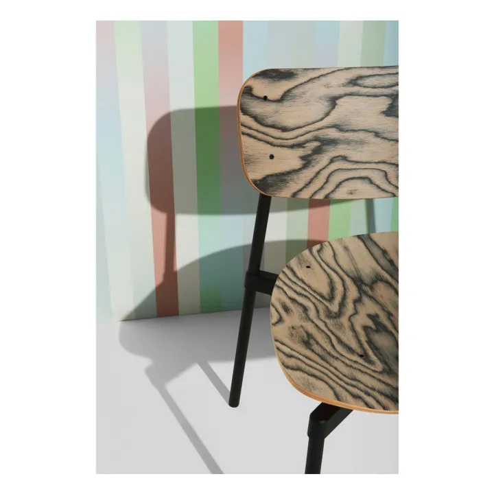 Silla de madera de haya Fromme | Negro- Imagen del producto n°3