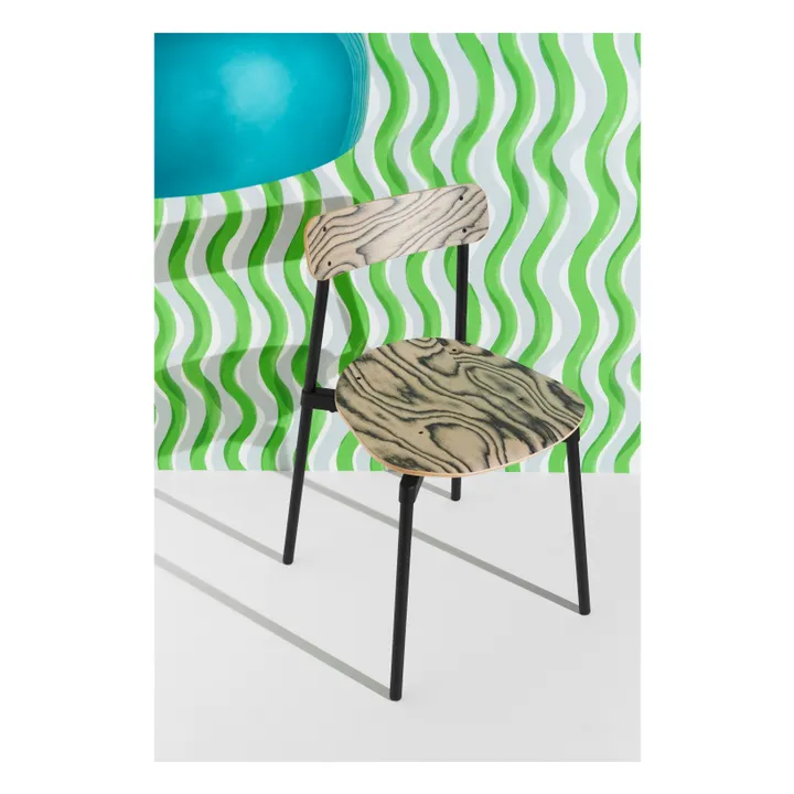 Silla de madera de haya Fromme | Negro- Imagen del producto n°1