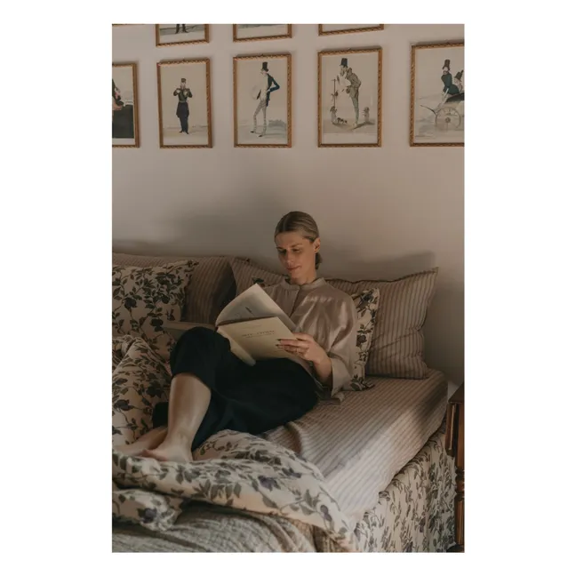 Drap-housse Stripe | Beige