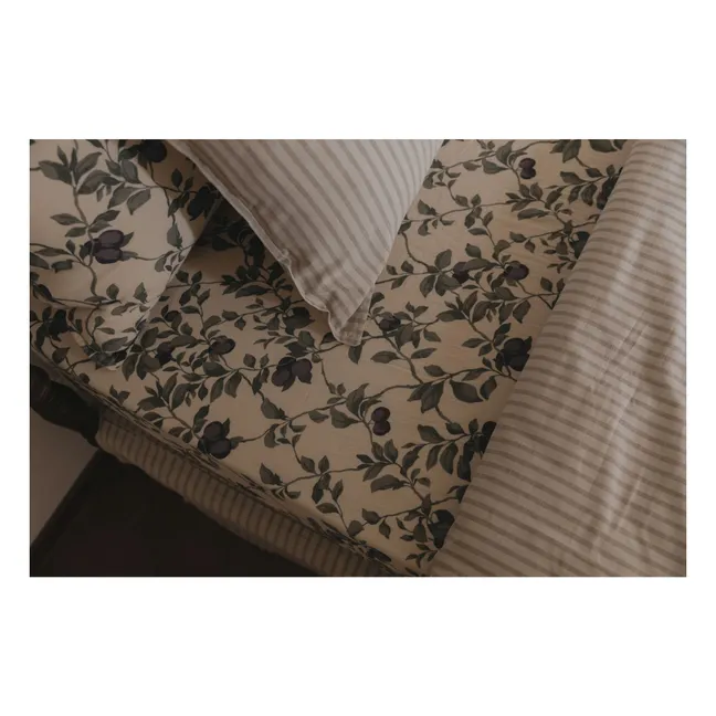 Stripe bed linen set | Beige