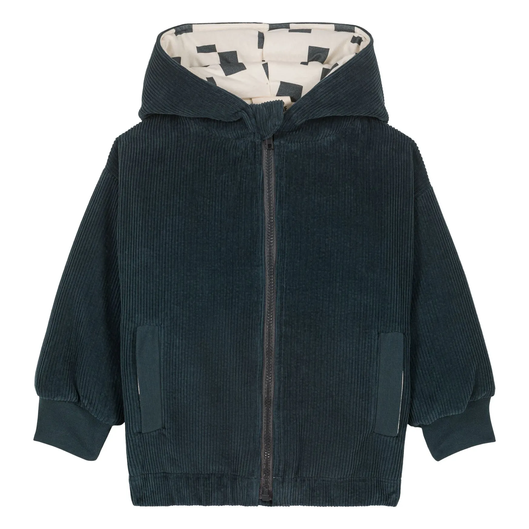 Studio Bohème Blue Frio Corduroy Coat Squares