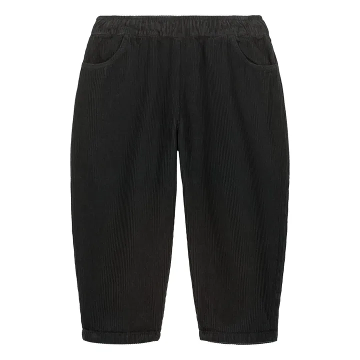 Pantalon Carrott Velours Côtelé | Gris charbon- Image produit n°0