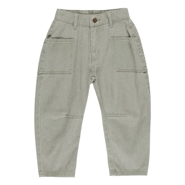 Pantalones barril | Verde