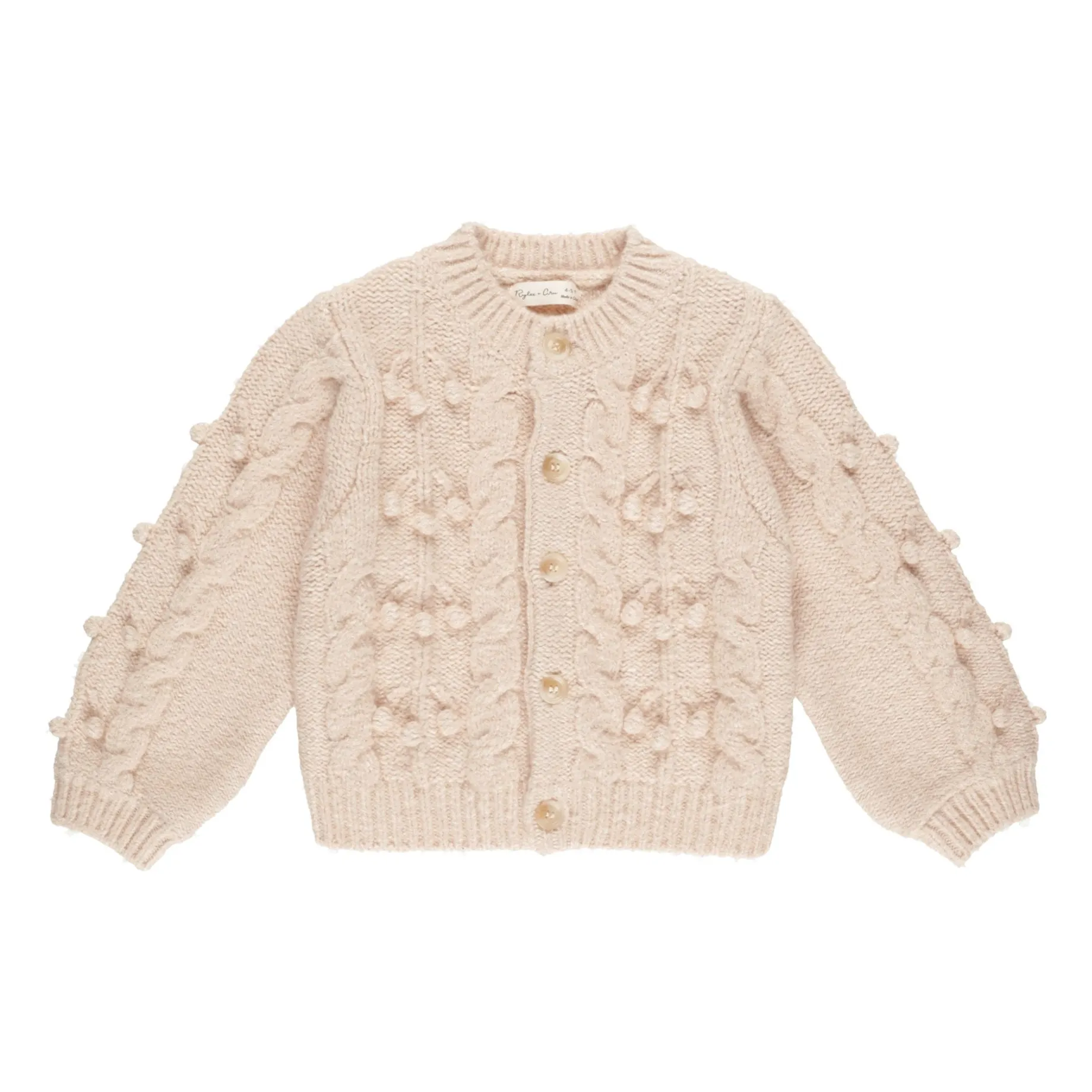Rylee + Cru Ecru Bobble Cardigan