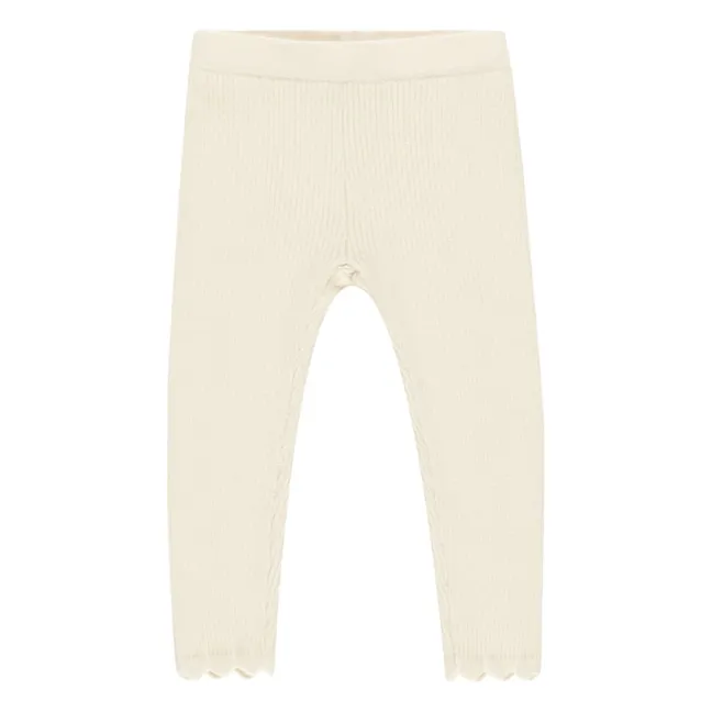Ribbed Legging | Ecru