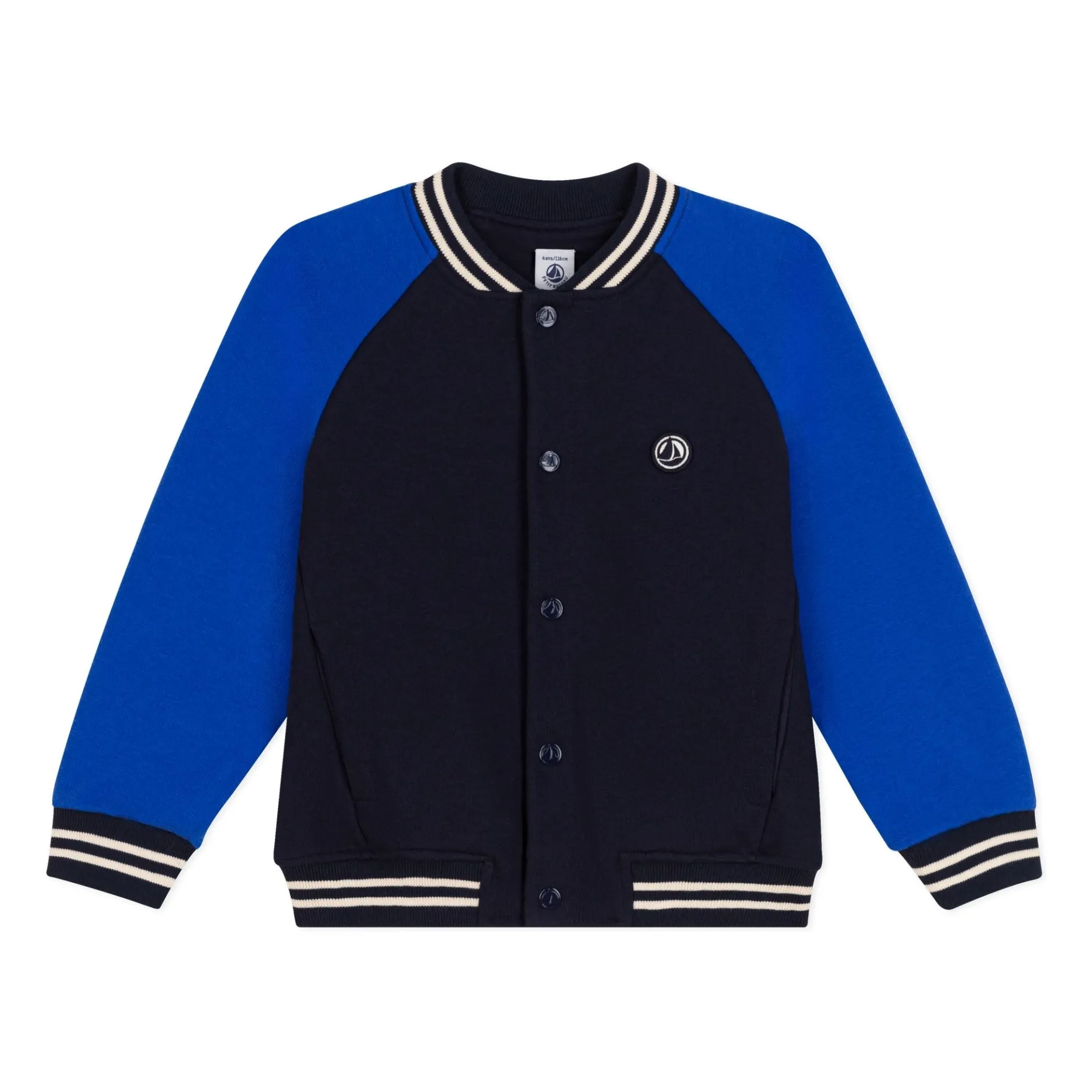 Petit Bateau Blue Teddy Fleece Jacket