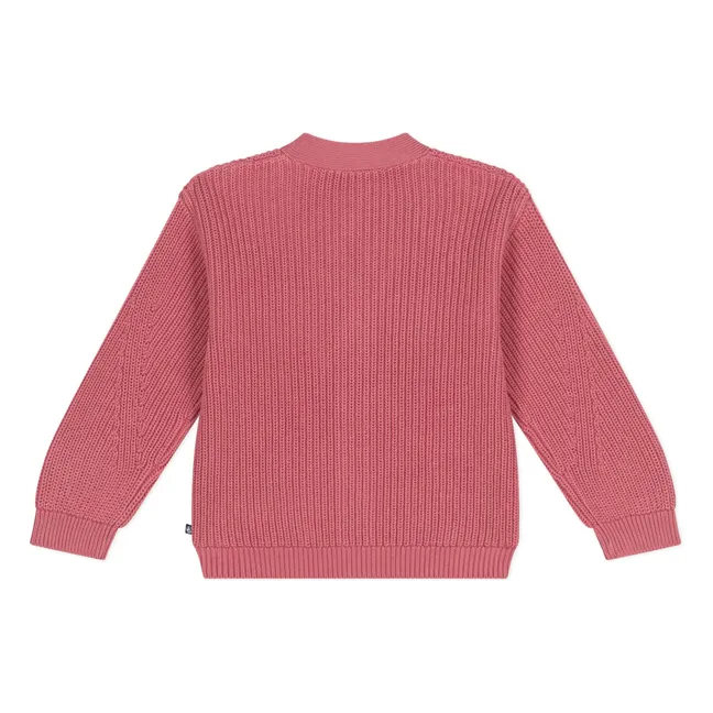 Plain cardigan | Pink