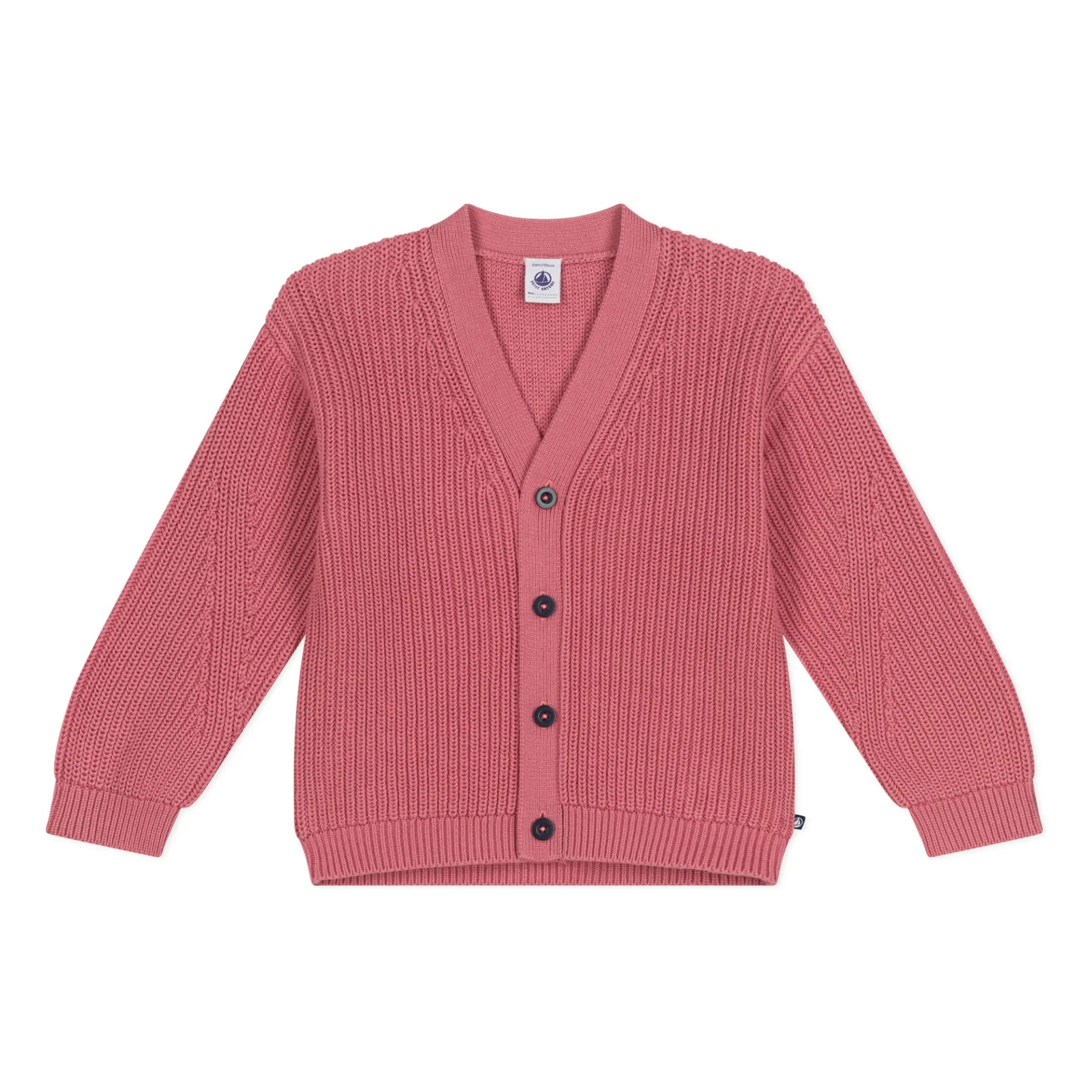 Petit Bateau Pink Plain Cardigan
