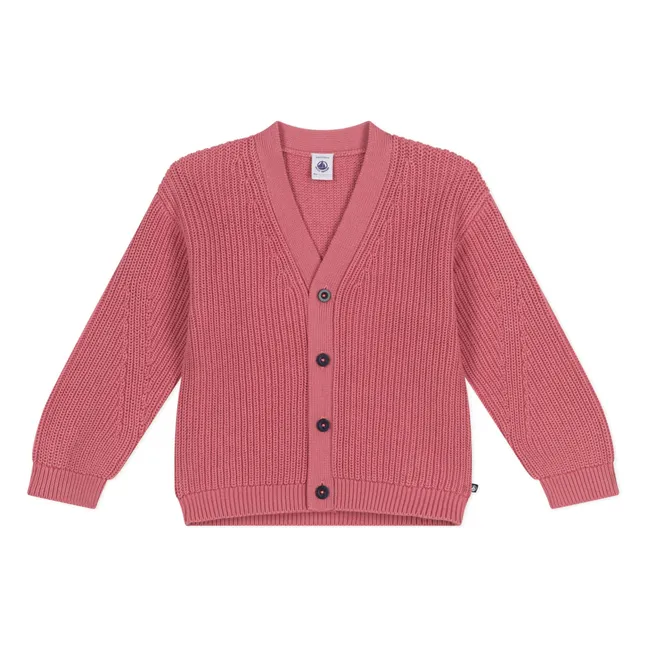 Plain cardigan | Pink