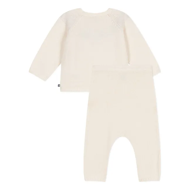 Set di maglieria 2 pezzi | Bianco