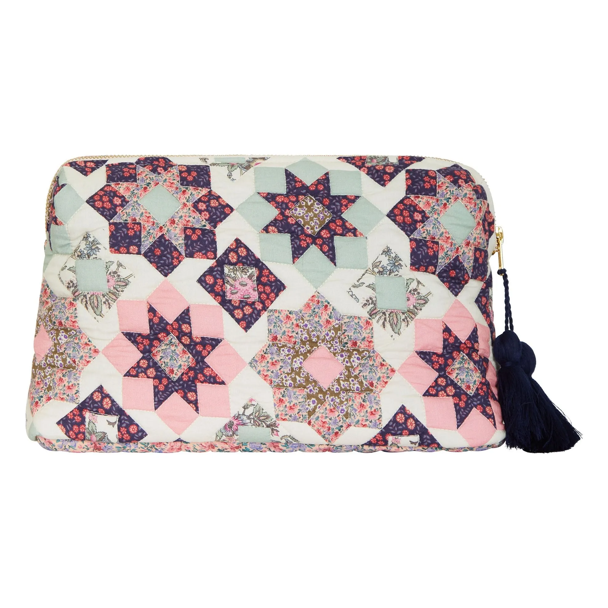 Pochette patchwork Teiki | Rose- Image produit n°2