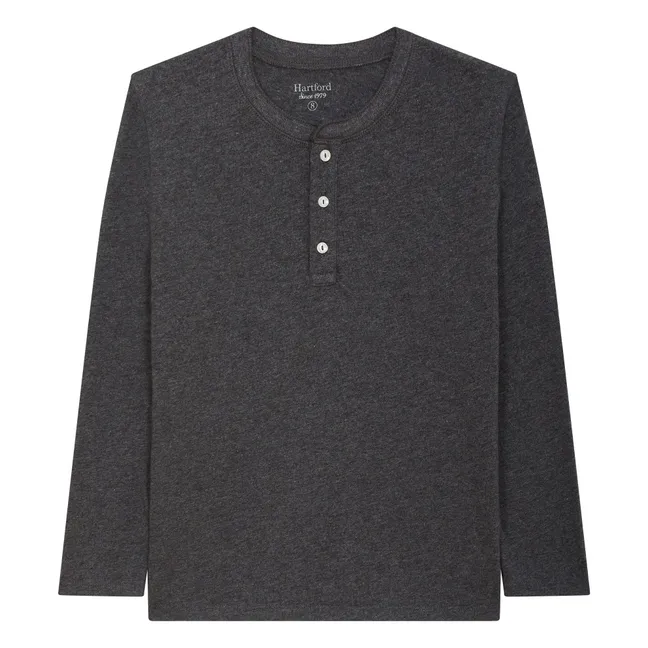 T-shirt Henley | Gris foncé