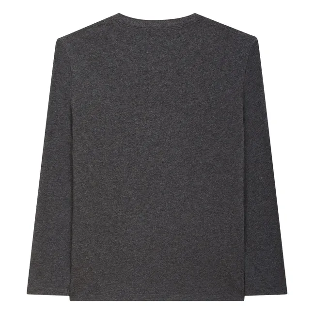 Henley T-shirt | Dark grey