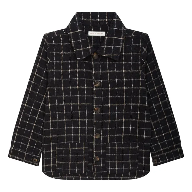 Camicia over a scacchi | Marrone