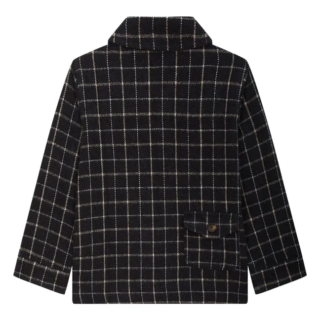 Camicia over a scacchi | Marrone
