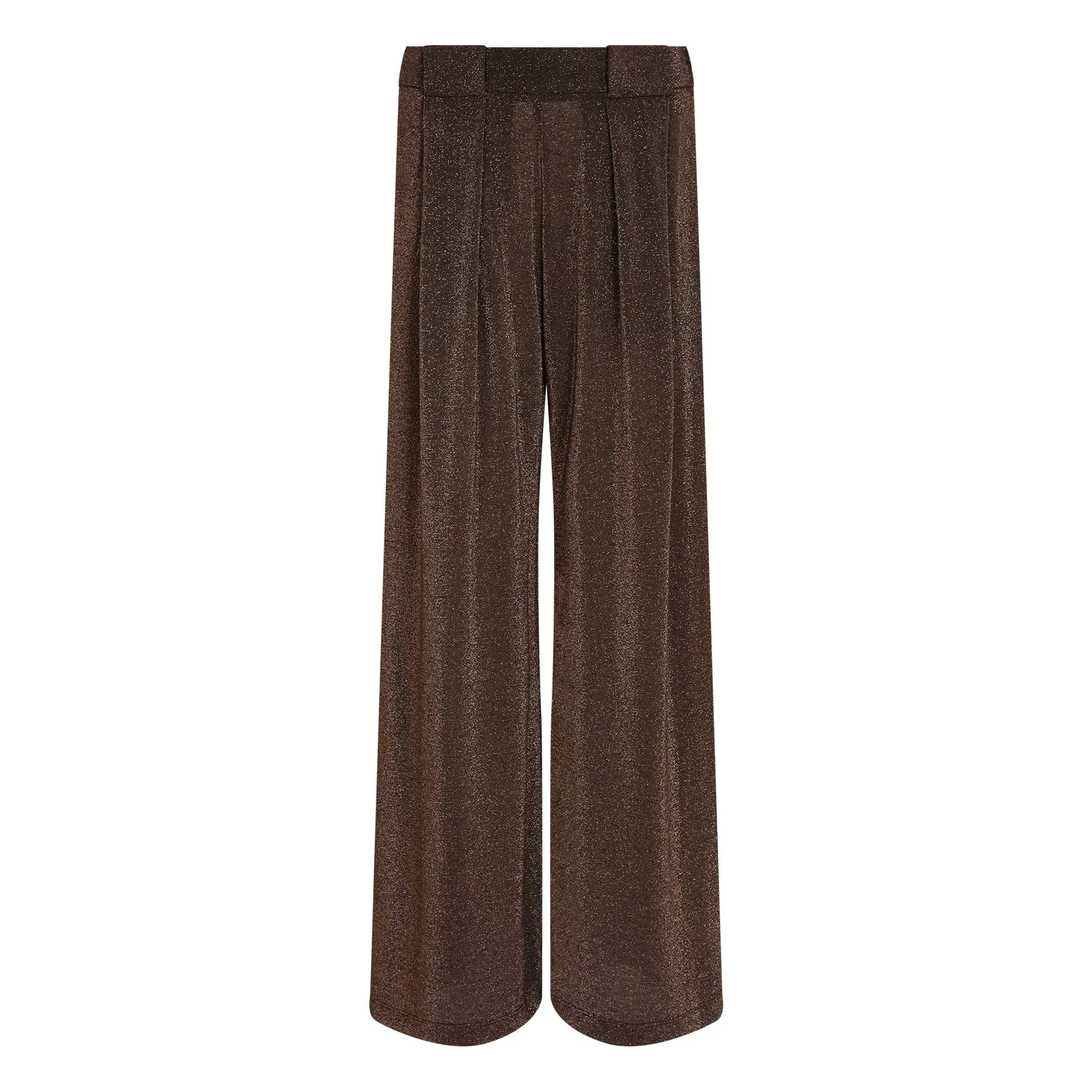 Momoni Brown Aspen Metallic Pants
