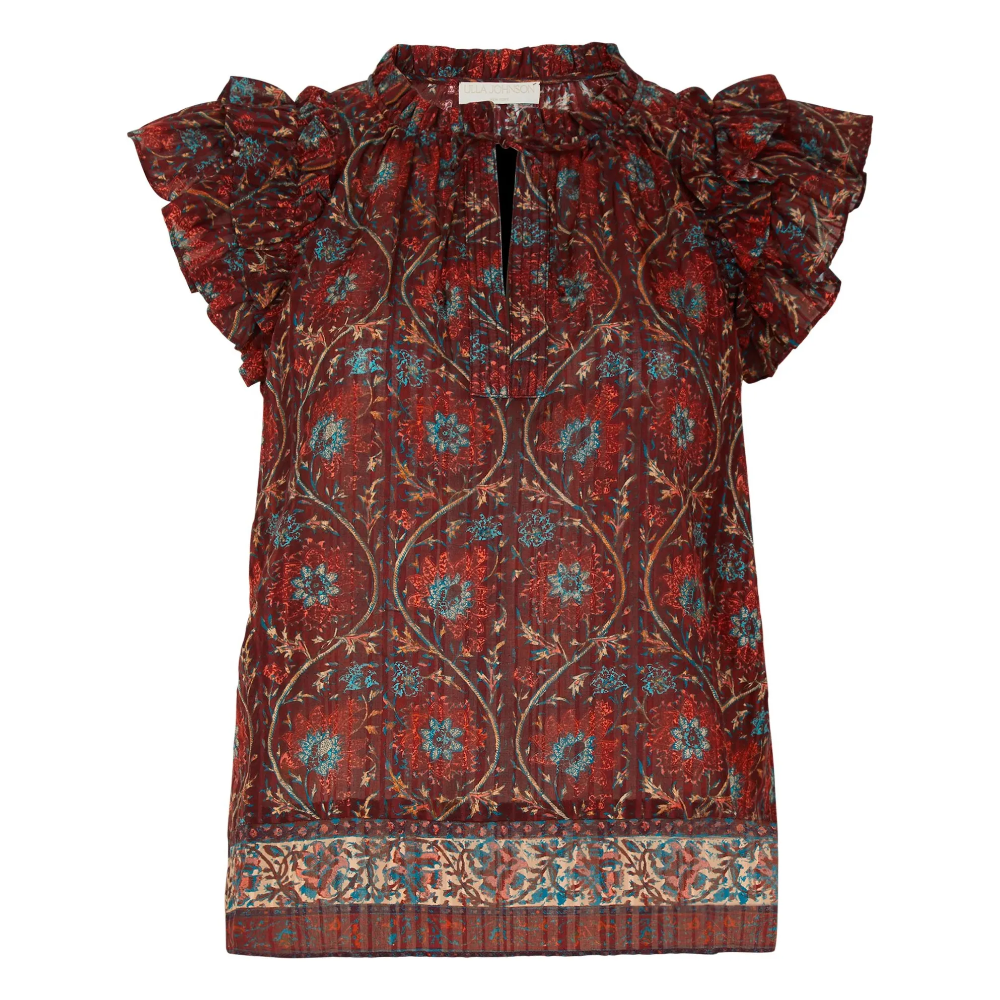 Ulla Johnson Burgundy Fleur Blouse