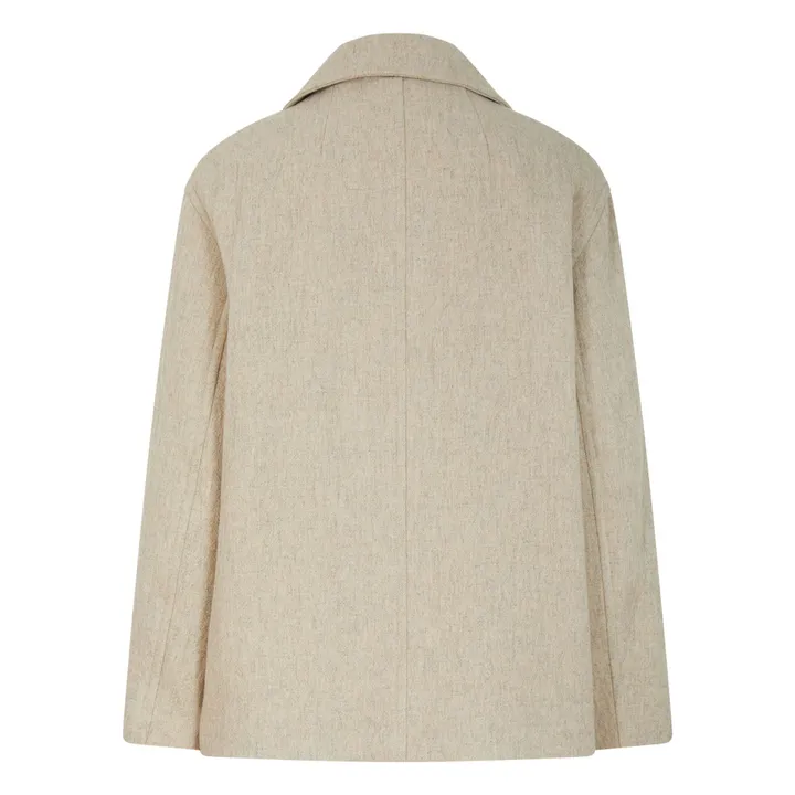 Abrigo corto de lana | Crudo- Imagen del producto n°1