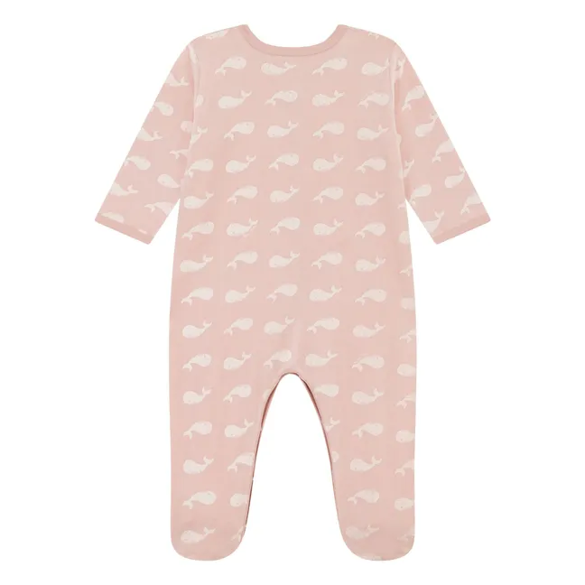 Pijama Ballena de terciopelo | Rosa