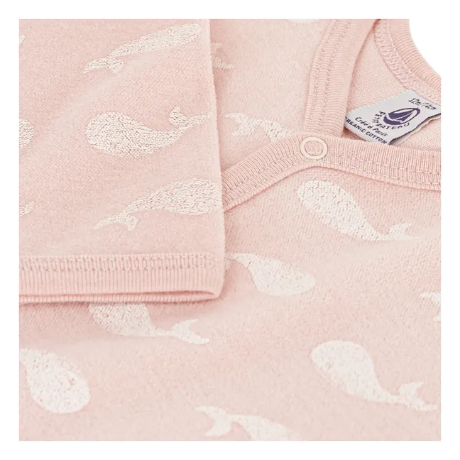 Pijama Ballena de terciopelo | Rosa