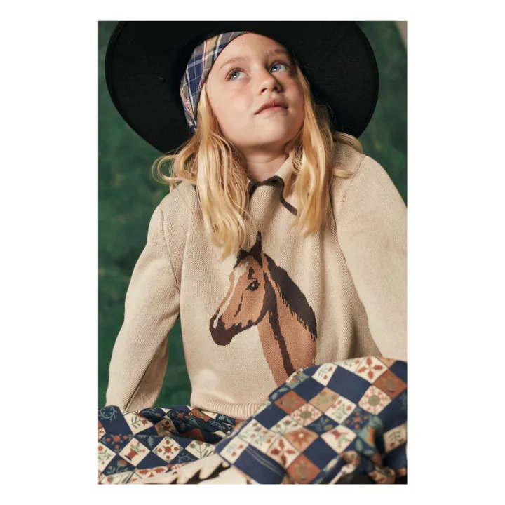 Pull Cheval | Ecru- Image produit n°3