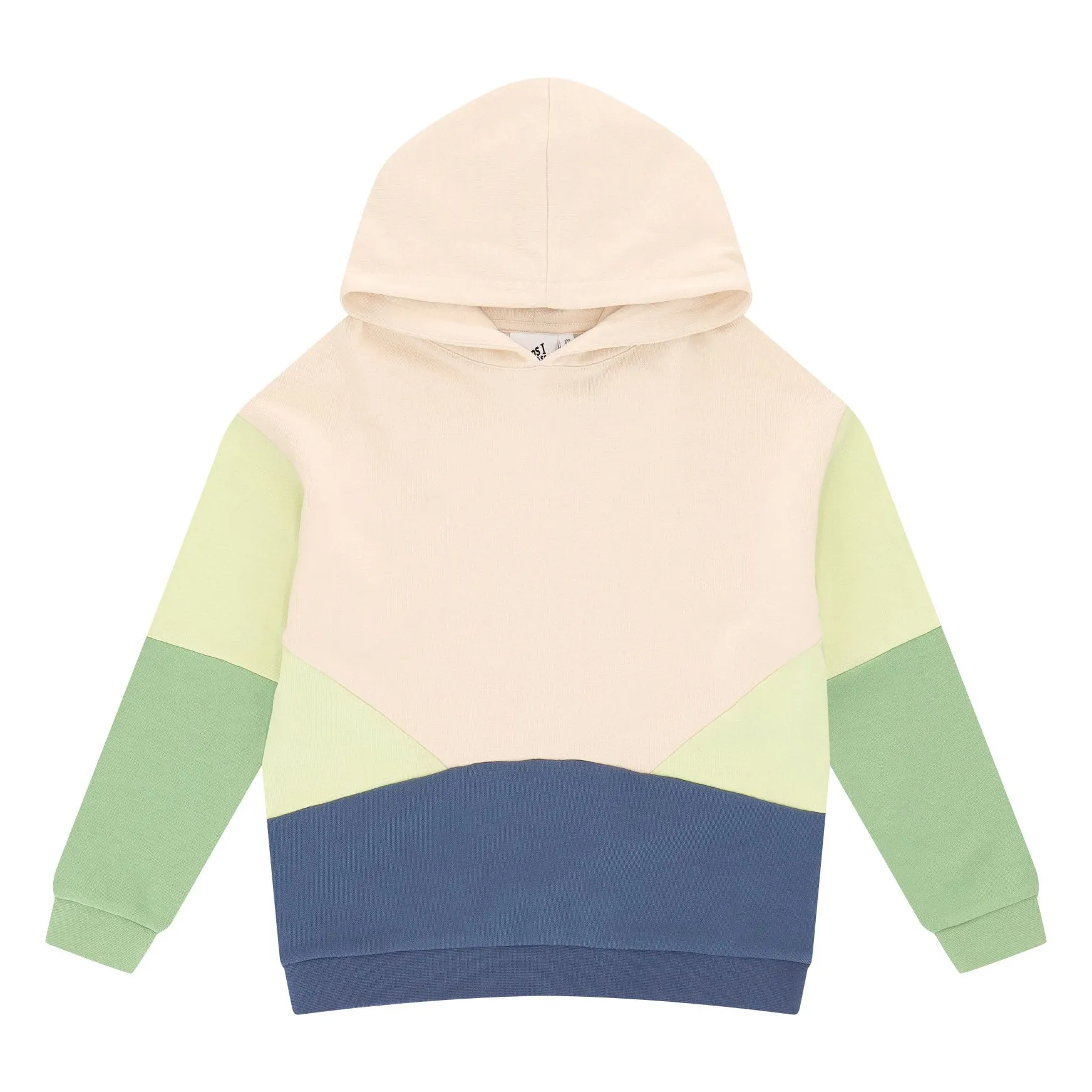 Cos I Said So Green Color Block Hoodie