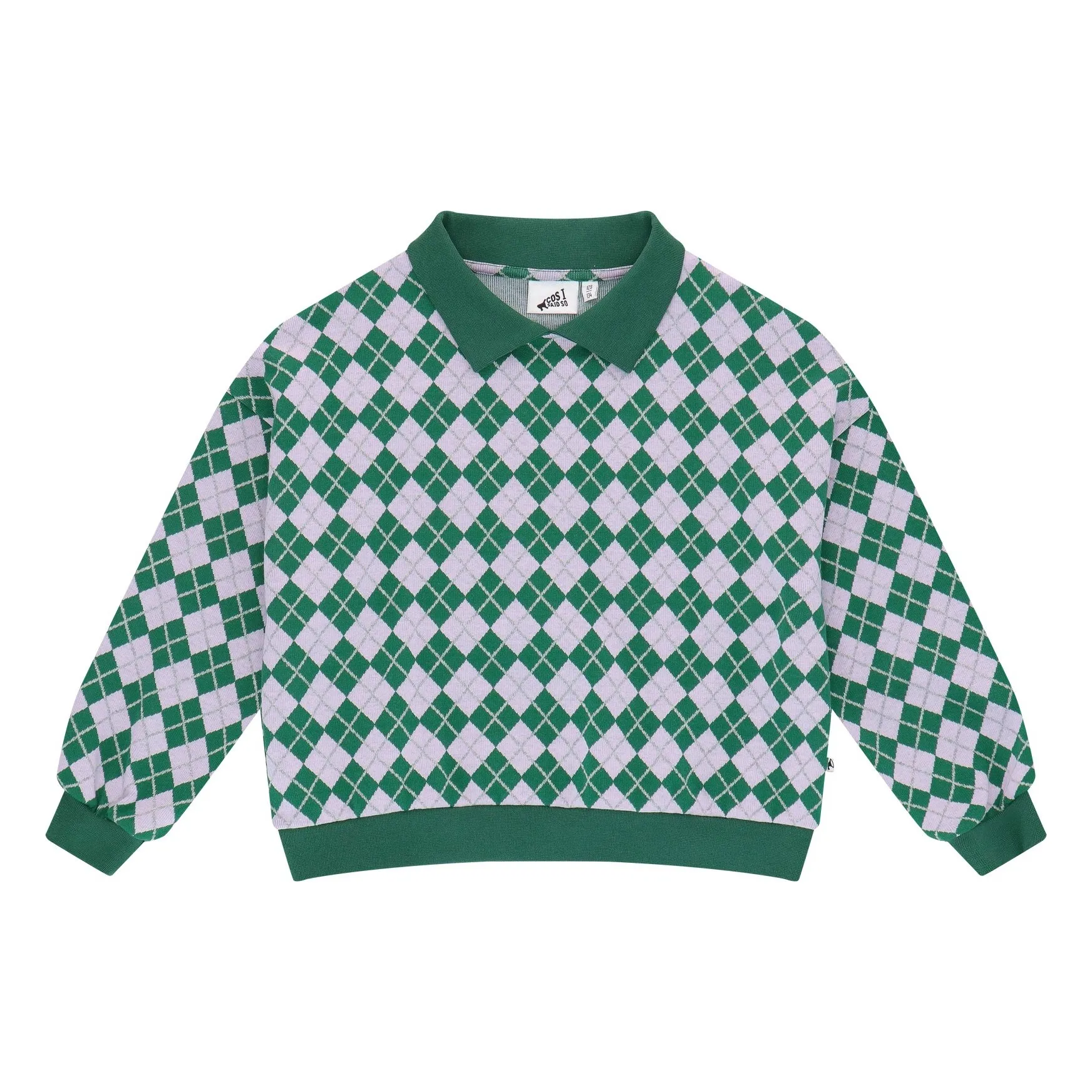 Cos I Said So Green Carreaux Sweater