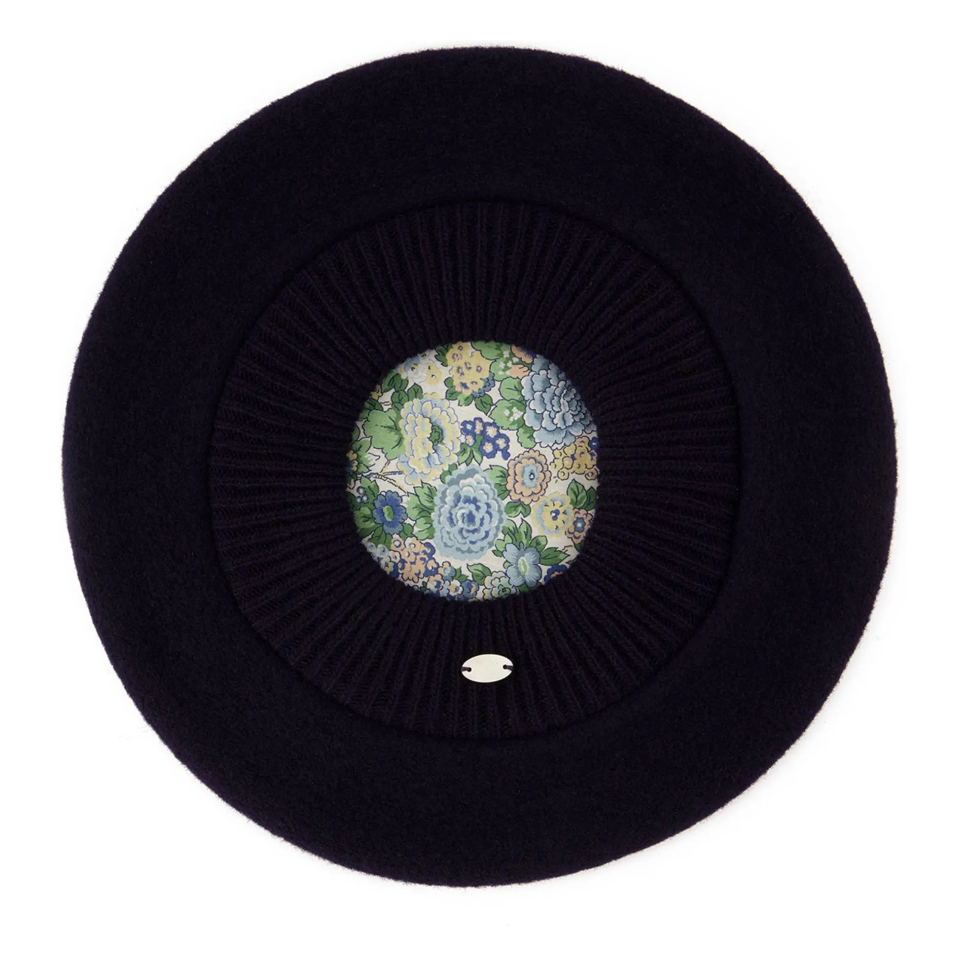 Tartine Et Chocolat Girls Navy Blue Wool Beret