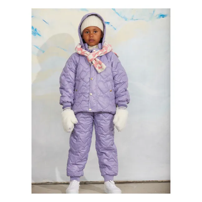 Doudoune Cœurs Fibres Recyclées | Violet