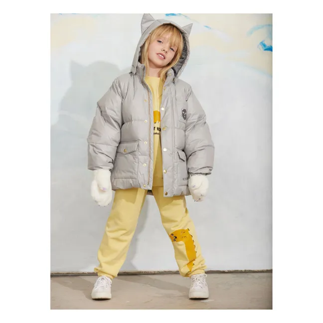 Recycled Fiber Ears Down Jacket | Grey