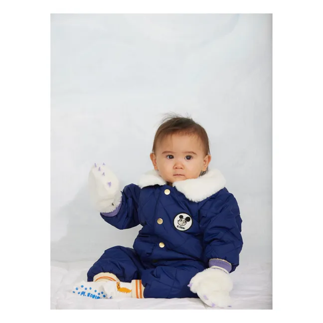 Pilote Matelassé Fibres Recyclées | Bleu foncé