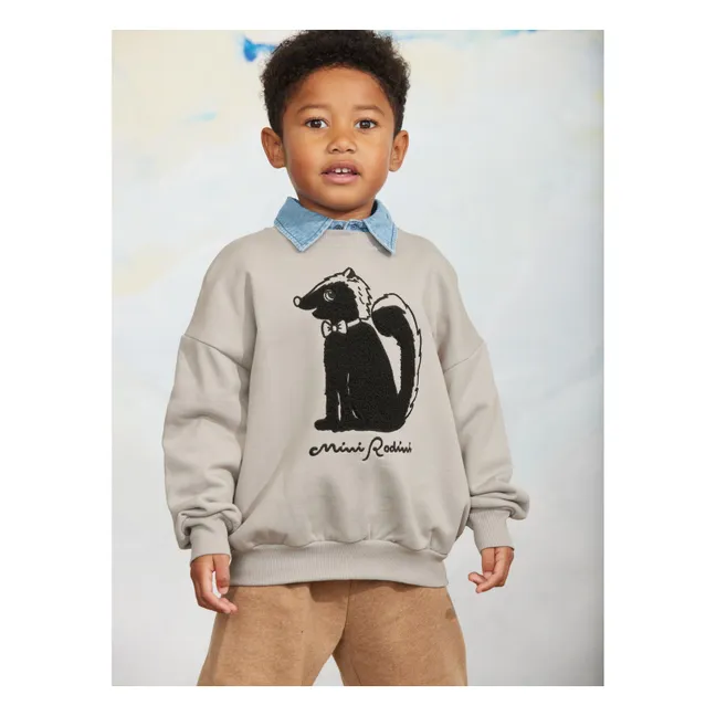 Sweat Mouffette Coton Bio | Gris