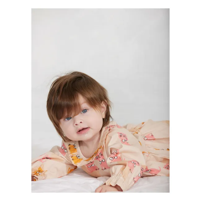 Robe Chatons Coton Bio | Ecru