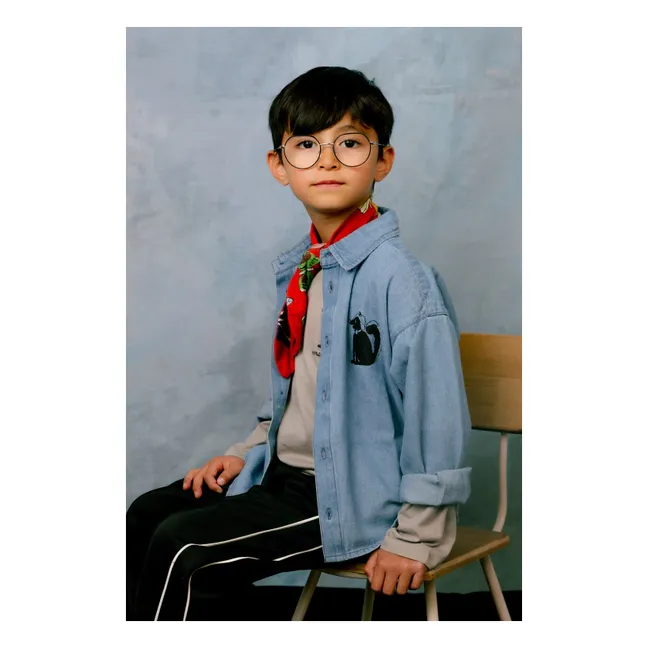 Chemise Mouffette Denim Coton Bio | Bleu