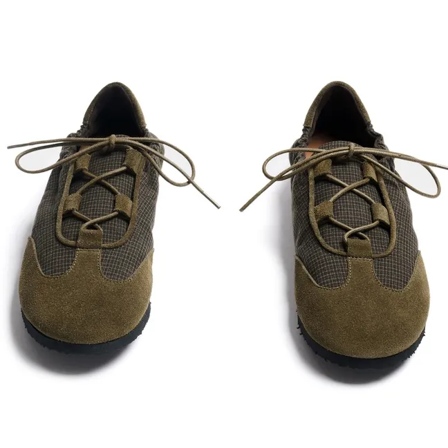 Baskets Raluca Tartan | Olive