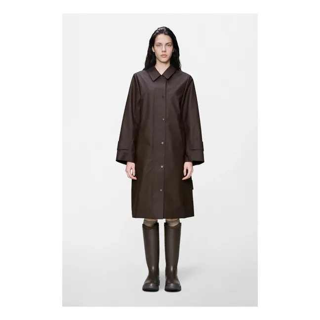 Veste Longue Nara W3 | Marron foncé