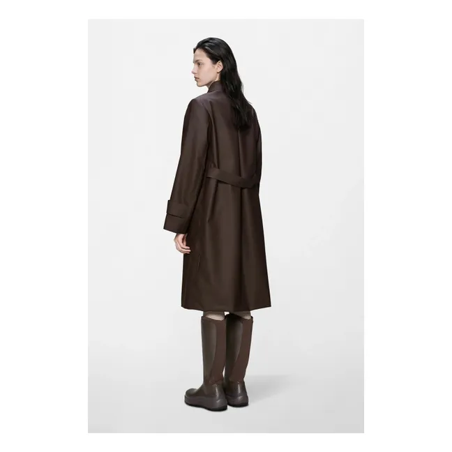 Veste Longue Nara W3 | Marron foncé
